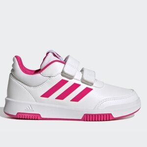 Adidas Tensaur Hook and Loop Shoes Juniors white pink size 2.5 Little Girl